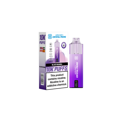 Crystal Prime 10k Box of 5 Disposable Vape - New