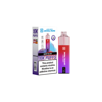 Crystal Prime 10k Box of 5 Disposable Vape - New