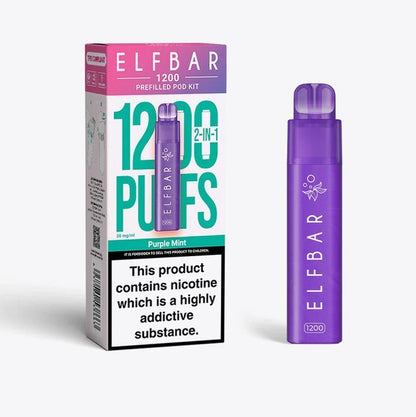 2 in 1 Elfbar 1200 Puffs Prefilled Pod Kit - Box of 5