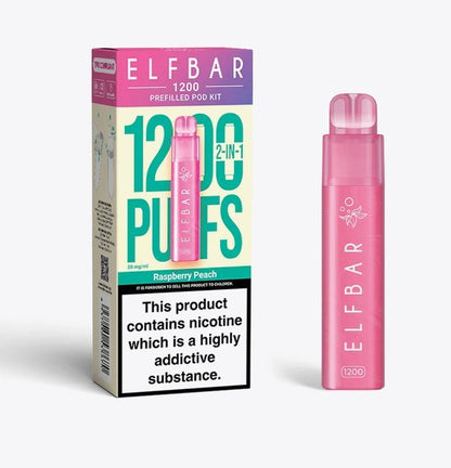 2 in 1 Elfbar 1200 Puffs Prefilled Pod Kit - Box of 5