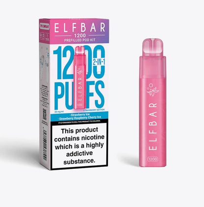 2 in 1 Elfbar 1200 Puffs Prefilled Pod Kit - Box of 5