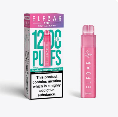 2 in 1 Elfbar 1200 Puffs Prefilled Pod Kit - Box of 5