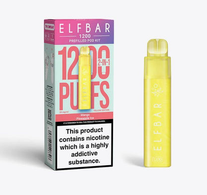 2 in 1 Elfbar 1200 Puffs Prefilled Pod Kit - Box of 5