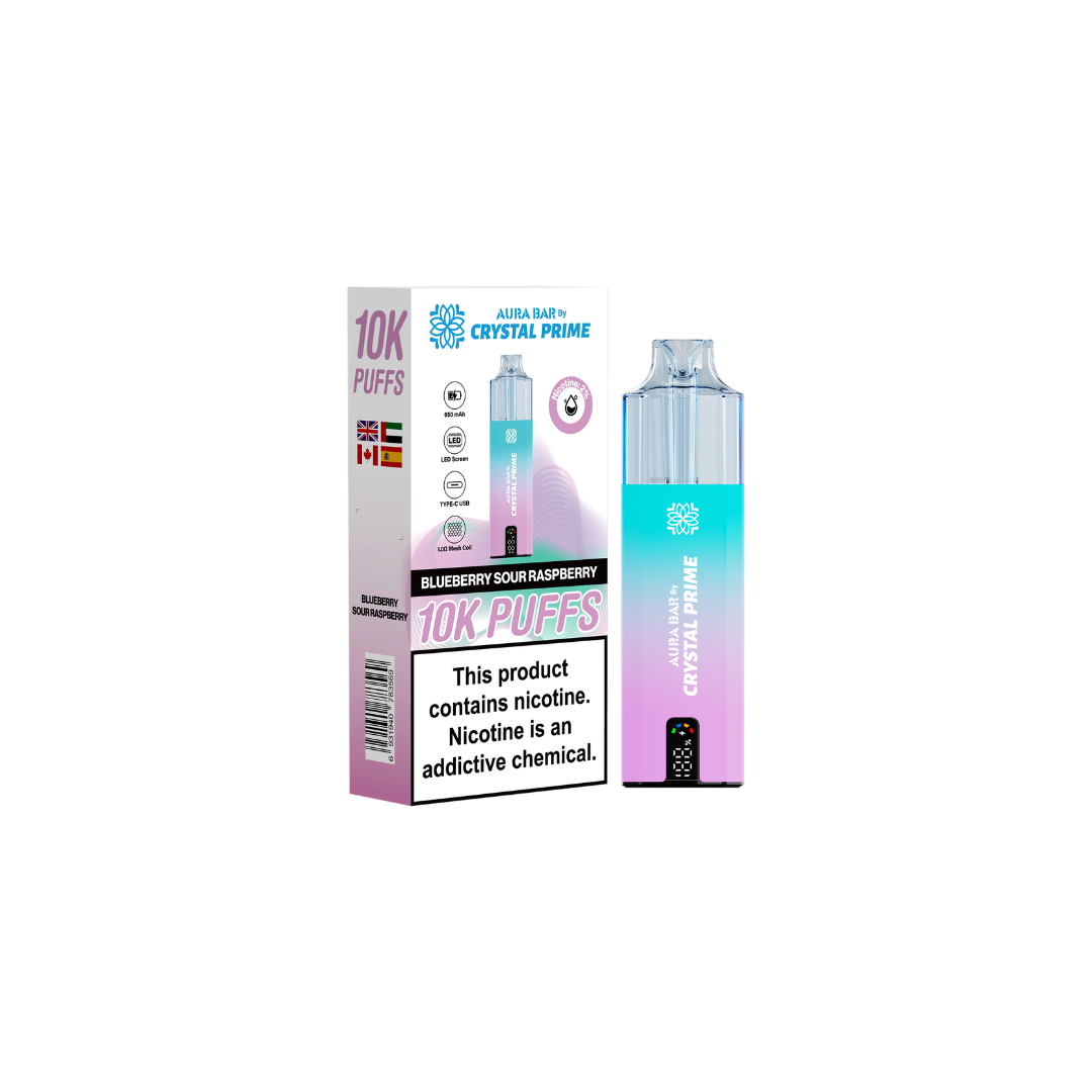 Crystal Prime 10k Box of 5 Disposable Vape - New