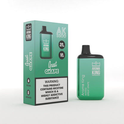 Aroma King AK5500 Metallic Disposable Vape Pod Box of 10