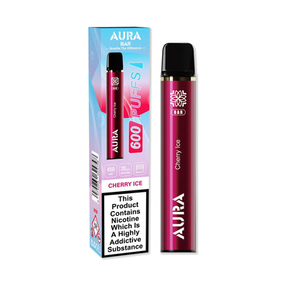 Aura Bar by Crystal Prime 600 Puffs Disposable Vape Pod - Box of 10