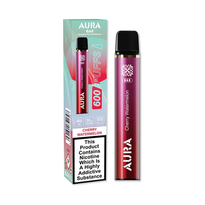 Aura Bar by Crystal Prime 600 Puffs Disposable Vape Pod - Box of 10