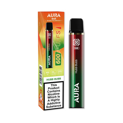 Aura Bar by Crystal Prime 600 Puffs Disposable Vape Pod - Box of 10