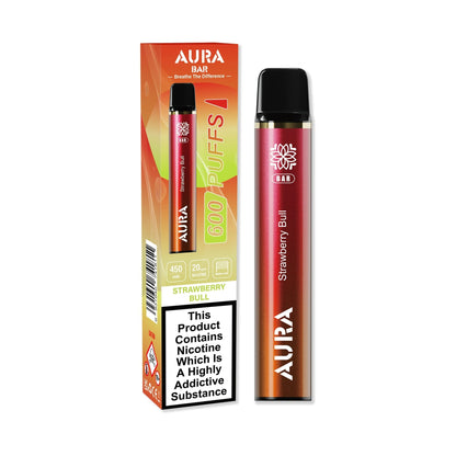 Aura Bar by Crystal Prime 600 Puffs Disposable Vape Pod - Box of 10