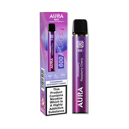 Aura Bar by Crystal Prime 600 Puffs Disposable Vape Pod - Box of 10