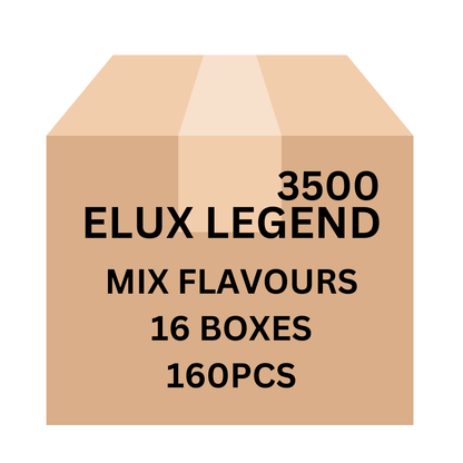 Elux Legend 3500 Puffs Mix Flavours Carton (16 boxes) 160pcs