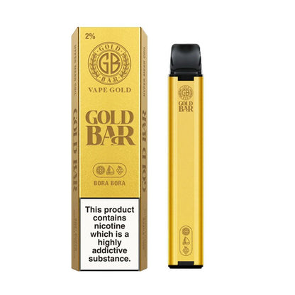 Gold Bar 600 Disposable Vape Pod Puff Pen Device - Box of 10