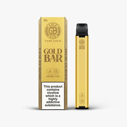 Gold Bar 600 Disposable Vape Pod Puff Pen Device - Box of 10