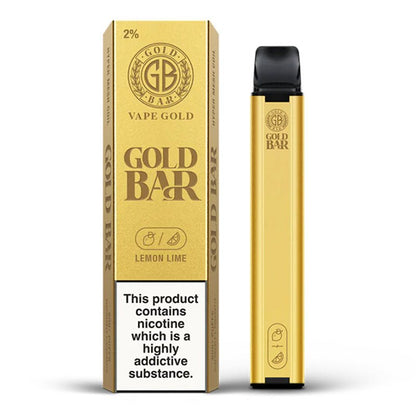 Gold Bar 600 Disposable Vape Pod Puff Pen Device - Box of 10