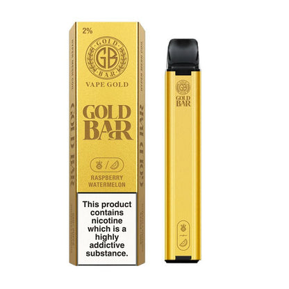 Gold Bar 600 Disposable Vape Pod Puff Pen Device - Box of 10