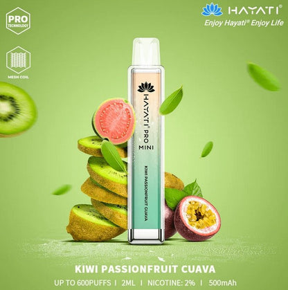 Hayati Pro Mini 600 Disposable Vape Puff Bar Pod - Box of 10