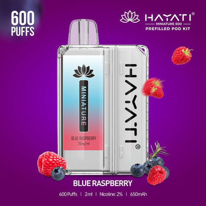 Hayati Pro Mini 600 Disposable Vape Puff Bar Pod - Box of 10