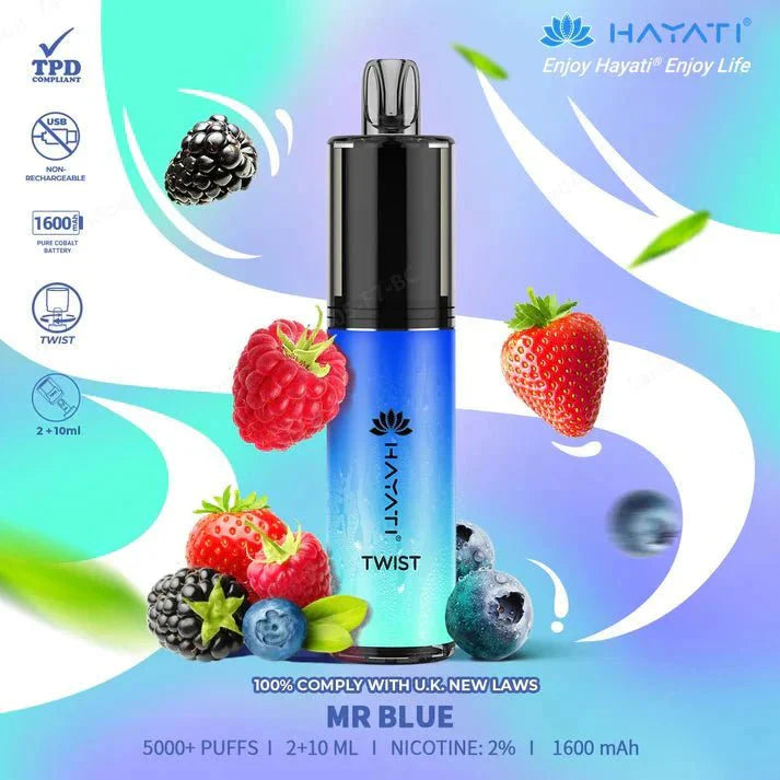 Hayati Twist 5000 Puffs Disposable Vape Pod Kit - Box of 5