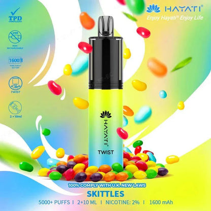 Hayati Twist 5000 Puffs Disposable Vape Pod Kit - Box of 5