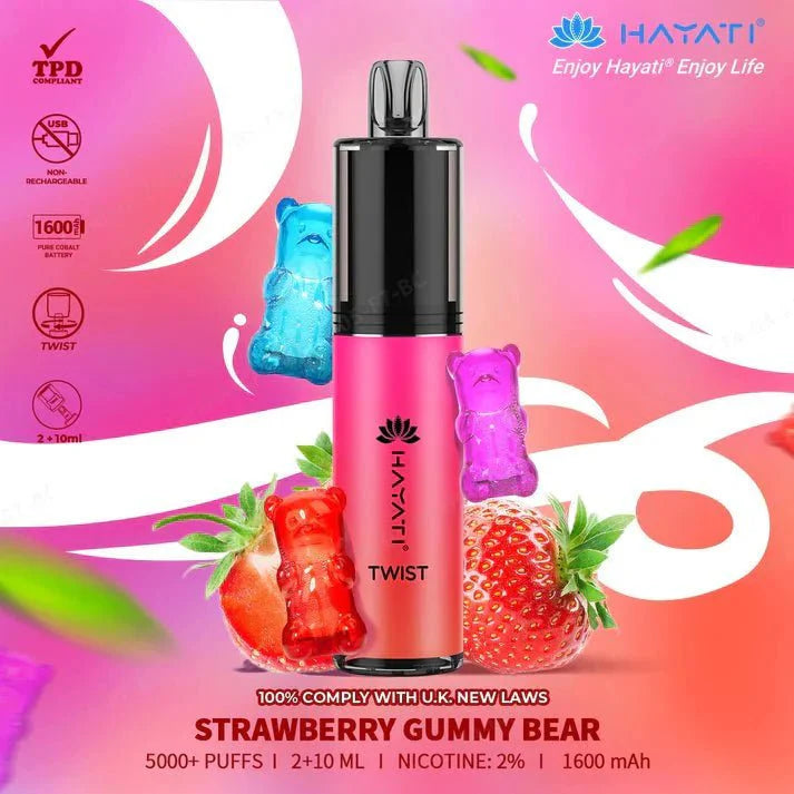 Hayati Twist 5000 Puffs Disposable Vape Pod Kit - Box of 5