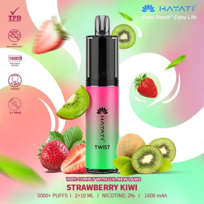 Hayati Twist 5000 Puffs Disposable Vape Pod Kit - Box of 5