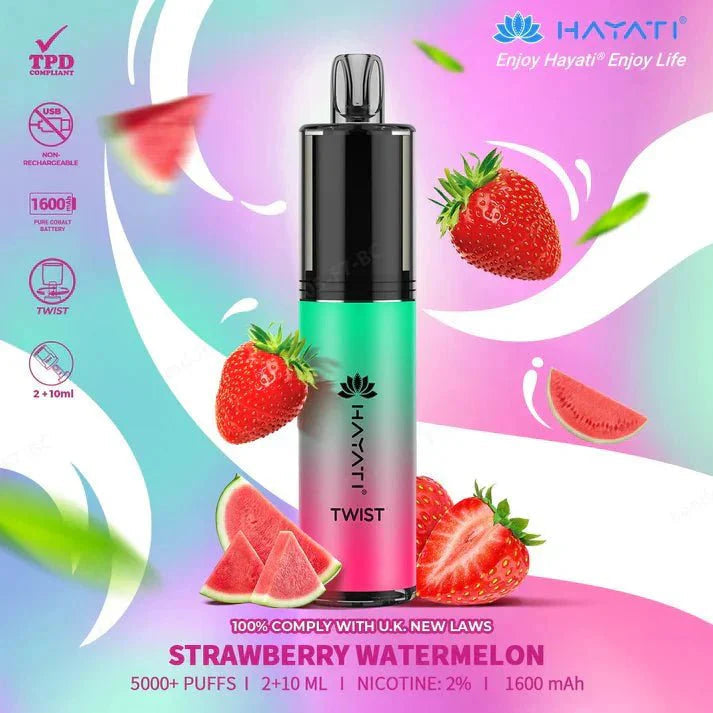 Hayati Twist 5000 Puffs Disposable Vape Pod Kit - Box of 5