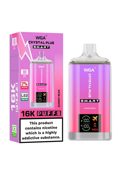 WGA Crystal Plus Smart 16000 Puffs Disposable Vape - Box of 10