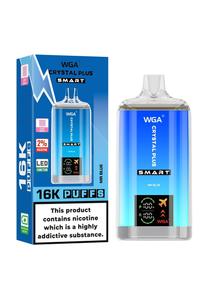 WGA Crystal Plus Smart 16000 Puffs Disposable Vape - Box of 10