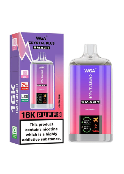 WGA Crystal Plus Smart 16000 Puffs Disposable Vape - Box of 10